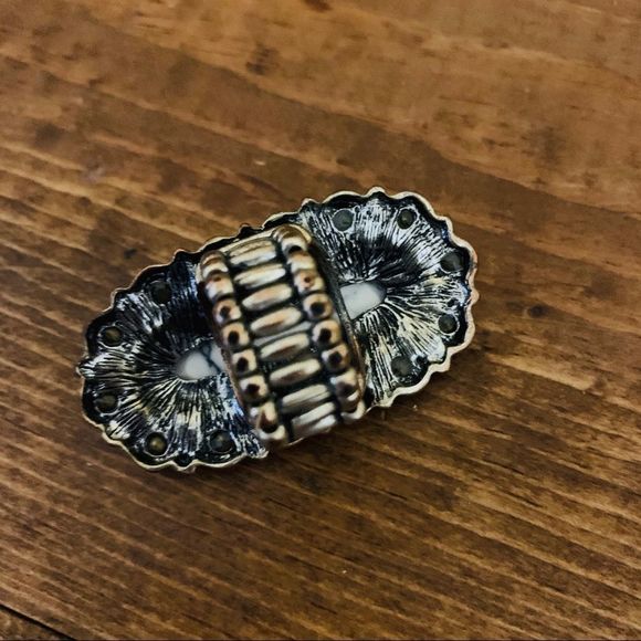 Vintage 80’s Style Stretch Band Rings Faux Stones - Picture 5 of 7